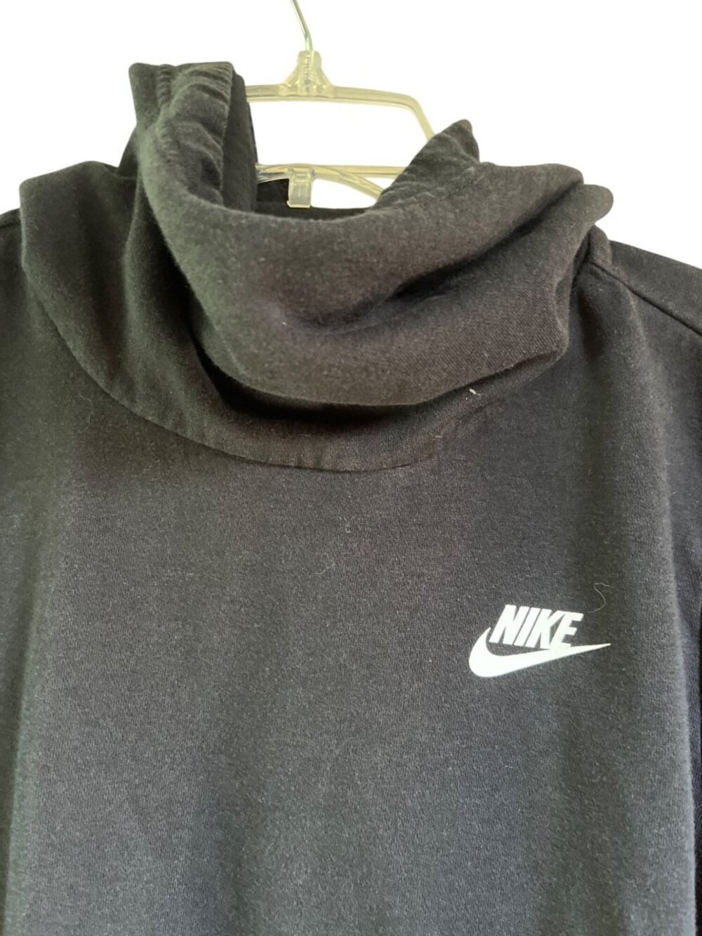 Nike Black Hoodie Sweatshirt L Cotton/Polyester Blend 50e - Picture 2 of 6